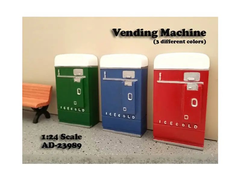 Enhance Your 1:24 Scale Models with American Diorama’s Green Vending Machine Accessory
