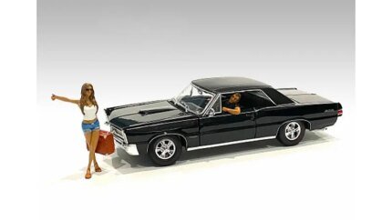 Realistic Hitchhiker 2-Piece Figurine Set for 1/24 Scale Models - American Diorama
