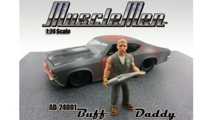Musclemen Buff Daddy Figure for 1:24 Diecast Model Cars - American Diorama