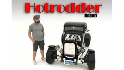Hotrodders Robert 1:18 Scale Model Figure by American Diorama - Perfect for Collectors