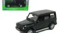 Premium Mercedes Benz G Class Wagon Black Diecast Model 1/24-1/27 by Welly – Collectible Car