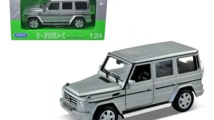 Mercedes Benz G Class Wagon Silver Diecast Model 1/24-1/27 by Welly