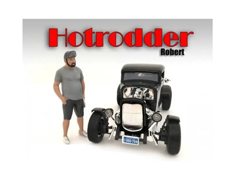 Hotrodders Robert 1:24 Scale Model Figure by American Diorama – Perfect for Collectors