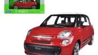 2013 Fiat 500L Red 1/24 Diecast Car Model by Welly