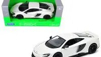 McLaren 675LT Coupe White Diecast Model Car 1/24-1/27 by Welly - Perfect Collectible