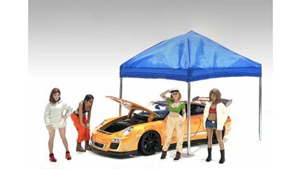 American Diorama 1/18 Scale Hip Hop Girls Figure Set: Perfect for Model Enthusiasts