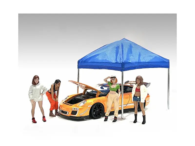 American Diorama 1/18 Scale Hip Hop Girls Figure Set: Perfect for Model Enthusiasts