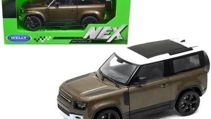 2020 Land Rover Defender Brown Metallic Diecast Model 1/24 by Welly – NEX Models Collectible