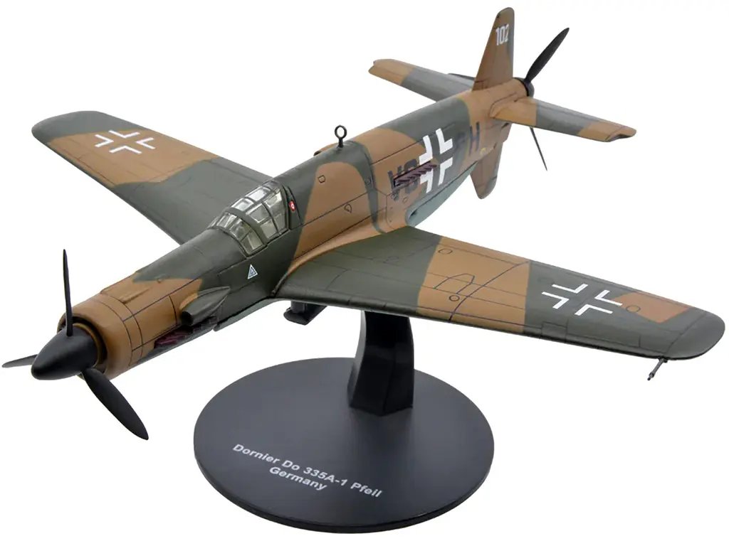 Authentic 1/72 Diecast Dornier DO-35A-1 Pfeil WWII German Fighter Model