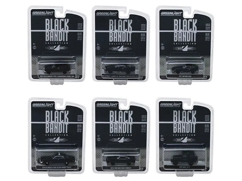Black Bandit Series 20: Set of 6 Greenlight 1/64 Diecast Model Cars
