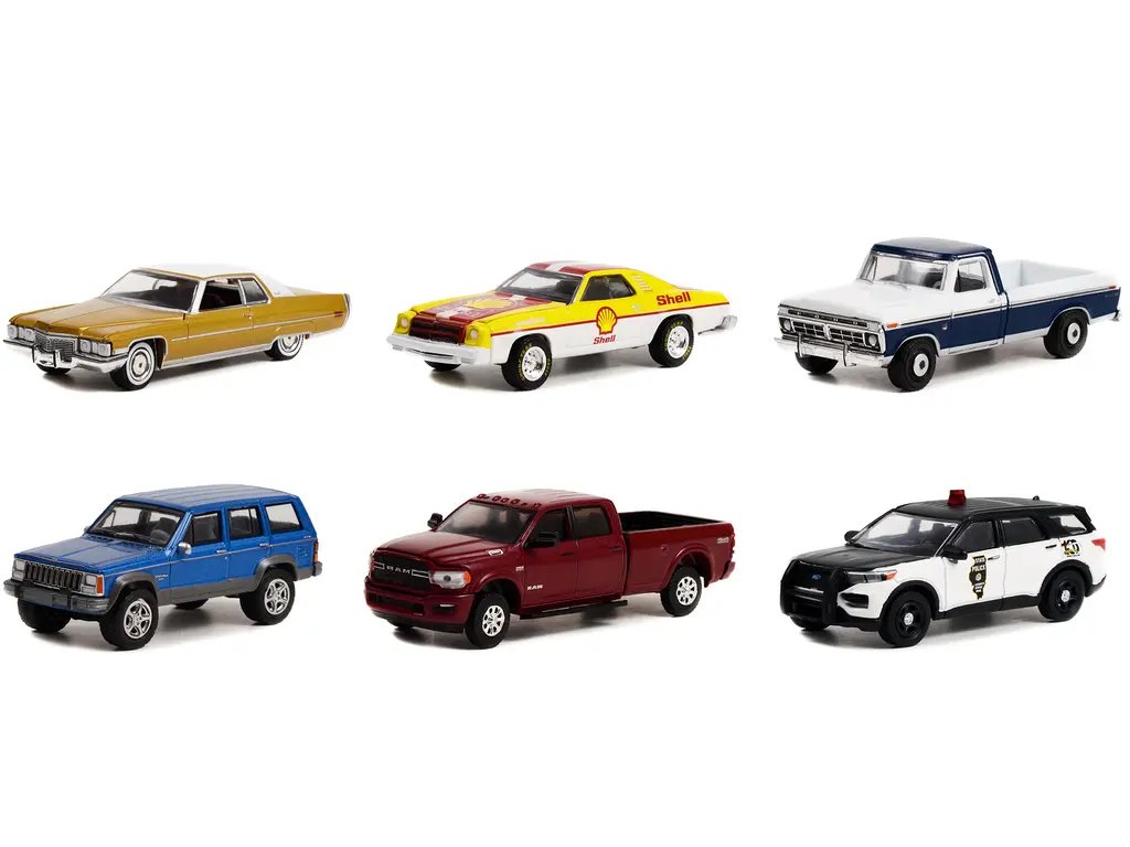Greenlight Series 14 Anniversary Collection: Set of 6 Diecast Model Cars 1/64