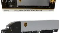 2019 Mack Anthem UPS Brown & Silver 1/64 Diecast Model by Greenlight