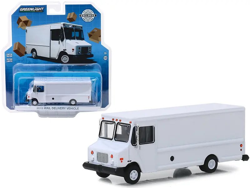 2019 White Mail Delivery Vehicle 1/64 Diecast Model by Greenlight – Hobby Exclusive