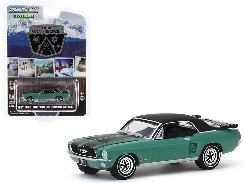 1967 Ford Mustang Coupe Ski Country Special 1/64 Diecast Model – Greenlight Exclusive