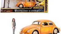 Transformers Bumblebee 2018 Volkswagen Beetle Diecast Model by Jada - Hollywood Rides 1/24