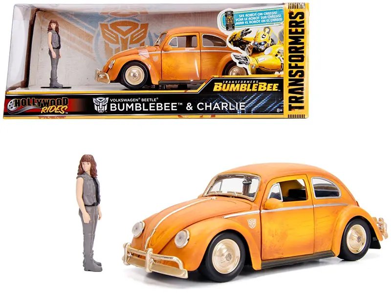 Transformers Bumblebee 2018 Volkswagen Beetle Diecast Model by Jada – Hollywood Rides 1/24
