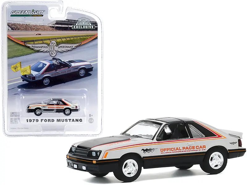 1979 Ford Mustang Indy 500 Pace Car 1/64 Diecast Model by Greenlight – Hobby Exclusive
