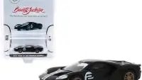 2017 Ford GT '66 Heritage Edition Diecast Model - Black & Silver, Greenlight 1/64