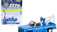 1987 GMC Sierra K2500 NYPD Tow Truck 1/64 Diecast Model by Greenlight - Hobby Exclusive
