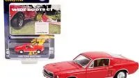1968 Ford Mustang Red GT Diecast 1/64 by Greenlight – Vintage Goodyear Ad Edition