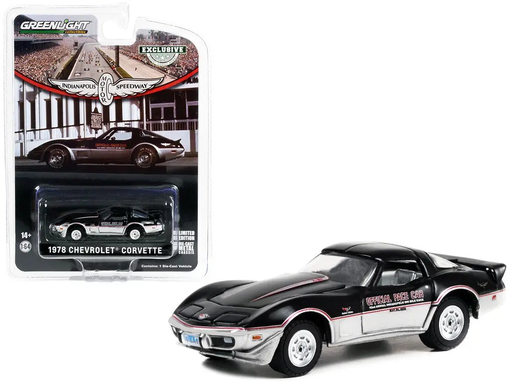 1978 Chevrolet Corvette Indy 500 Pace Car 1/64 Diecast by Greenlight – Hobby Exclusive