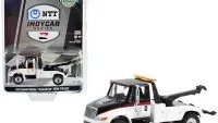 2023 Greenlight 1/64 Diecast: Black & White International Durastar 4400 Tow Truck - NTT IndyCar Series Exclusive