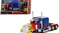 Optimus Prime Truck & Robot Diecast Model - Transformers Hollywood Rides by Jada
