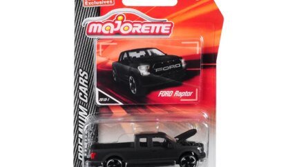 Majorette Ford Raptor F150 Matt Black 1/72 Diecast Model - Premium Cars Collection
