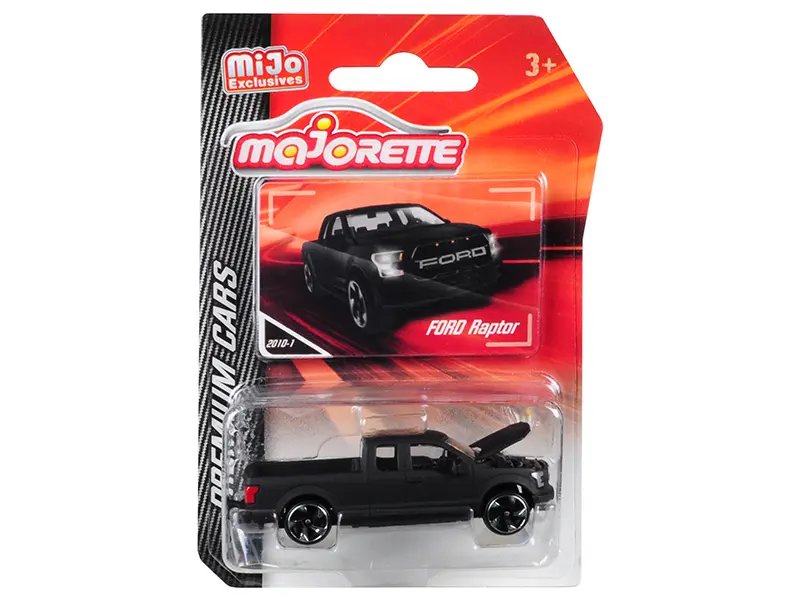 Majorette Ford Raptor F150 Matt Black 1/72 Diecast Model – Premium Cars Collection