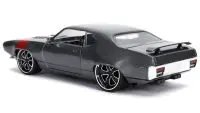 1972 Plymouth GTX 440 Diecast Model Car - Metallic Gray with Red Stripe by Jada