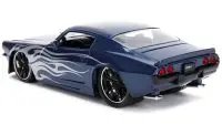 1971 Chevrolet Camaro SS Diecast Model - Blue with Silver Flames, Bigtime Muscle 1/24 by Jada