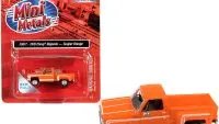 1976 Chevrolet Stepside Pickup Truck Tangier Orange 1/87 HO Scale Model by Classic Metal Works