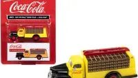 1941-1946 Chevrolet Coca-Cola Delivery Truck 1/87 HO Scale Model - Yellow & Black