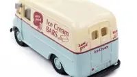 Classic Metal Works 1/87 HO Scale Ice Cream Van Model - Light Blue & Cream with Red Stripes