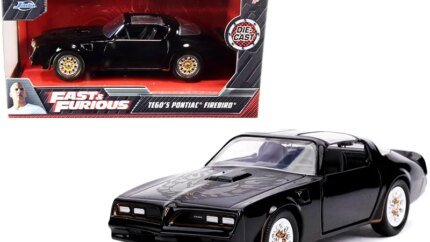 Rev Up with Tego's Black Pontiac Firebird: Gold Stripes & Hood Bird