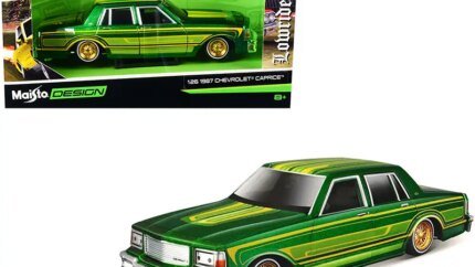 1987 Chevrolet Caprice Lowrider Diecast Model - Green Metallic Classic Muscle by Maisto 1/26