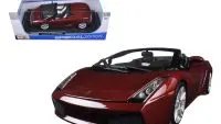 Stunning Burgundy Lamborghini Gallardo Spyder 1/18 Diecast Model by Maisto