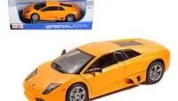 2007 Lamborghini Murcielago LP640 Orange 1/18 Diecast Model Car by Maisto with Steerable Wheels and Detailed Interior