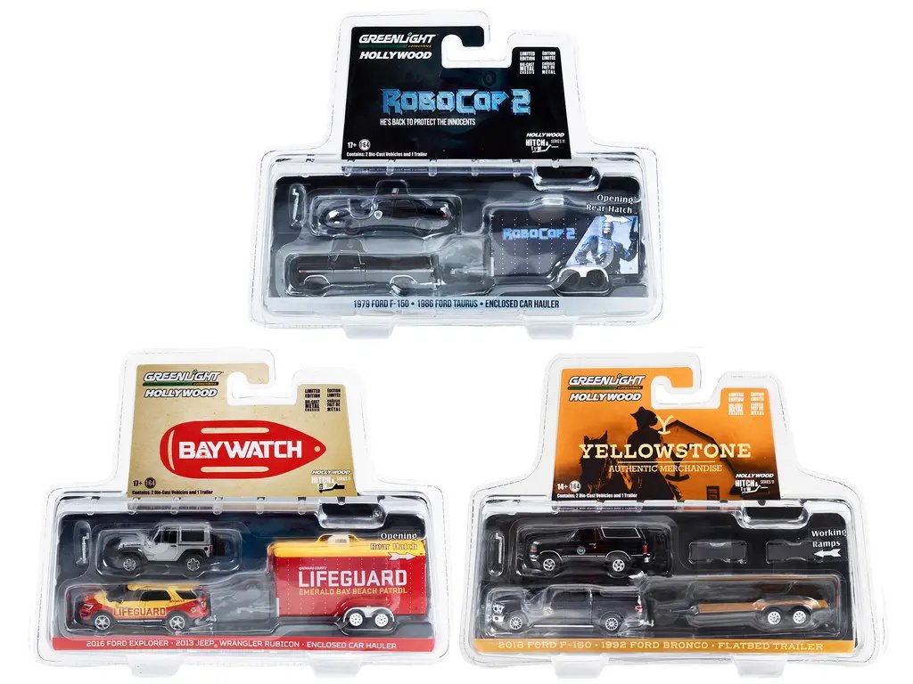 Diecast Model Cars wholesale toys dropshipper drop shipping Hollywood Hitch & Tow Set 3 pieces Series 11 1/64 Greenlight 31150-A-B-C drop shipping wholesale drop ship drop shipper dropship dropshipping toys dropshipper diecast drop shipper dropshippe Hollywood Hitch: Elevate Your Towing Experience with Style and Strength