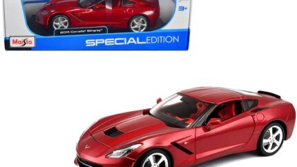 2014 Chevrolet Corvette C7 Stingray Metallic Red 1/18 Diecast Model Car by Maisto