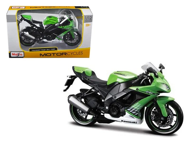 2010 Kawasaki Ninja ZX-10R Green 1/12 Diecast Model by Maisto – Perfect Collectible