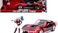 1969 Chevrolet Corvette Stingray with Harley Quinn Diecast - DC Comics Series 1/24 Model by Jada
