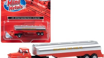 1957 Chevrolet Truck Tractor with Tanker Trailer 1/87 Scale Model - Millstone Township Fire Co. Edition