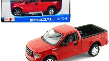 2010 Ford F-150 STX Red 1/27 Diecast Model Truck by Maisto