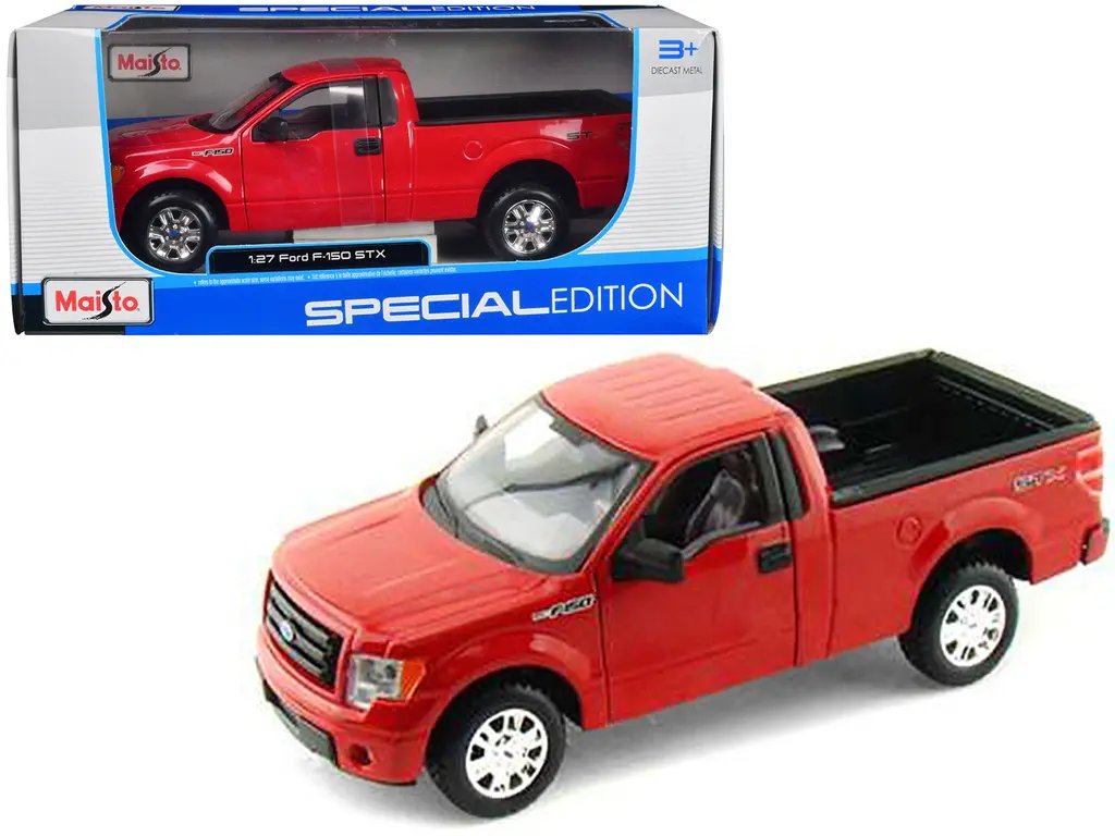 2010 Ford F-150 STX Red 1/27 Diecast Model Truck by Maisto