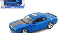 2008 Dodge Challenger SRT8 Blue Metallic 1/24 Diecast Model by Maisto - Collectible Car