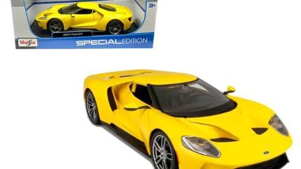 2017 Ford GT Yellow 1/18 Diecast Model Car by Maisto - Collectible Precision