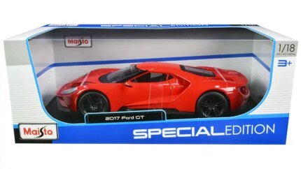 Buy 2017 Ford GT Red Special Edition 1/18 Diecast Model by Maisto - Black Wheels