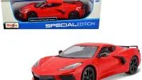 Buy 2020 Chevrolet Corvette Stingray C8 Red 1/18 Diecast Model by Maisto
