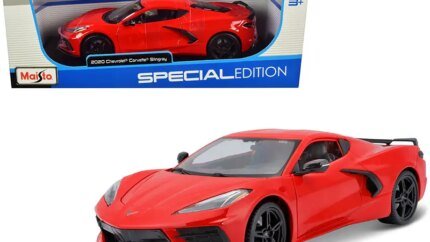 Buy 2020 Chevrolet Corvette Stingray C8 Red 1/18 Diecast Model by Maisto